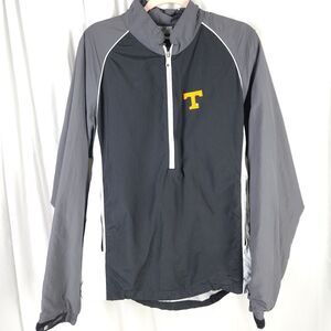Footjoy Tennessee TN Vols Mens Medium Black Gray Half Zip Perforance Jacket